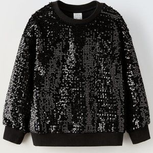 🆕 ZARA SEQUIN SWEATSHIRT | ZARA GIRL